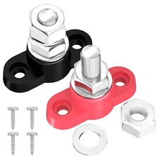 Automotive Power Distribution Block 250A 12V Max 48V DC 3/8" Stud Terminal Post