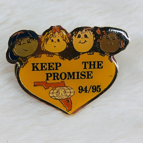 Vtg 1994 Florida Kiwanis International Member Enamel Pin Keep the Promise