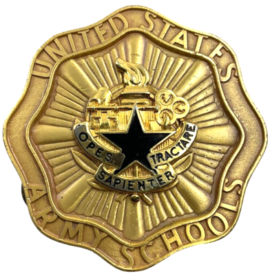 United States US Army Schools Command Pocket Badge Insignia Clutch
