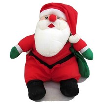 11" Santa Doll Plush Toy Figure Christmas Holiday Decor Sitting Table Sitter