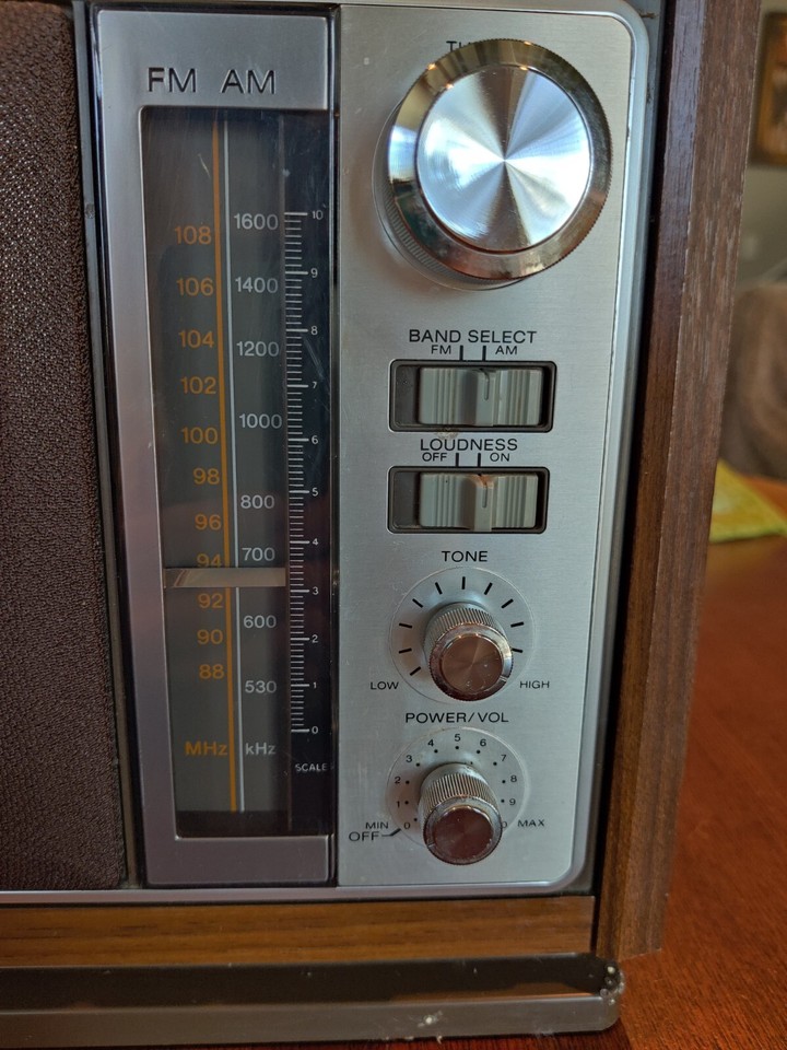 Vintage Sony AM/FM Radio Model ICF-9740W Wood Grain Veneer - Tested ...