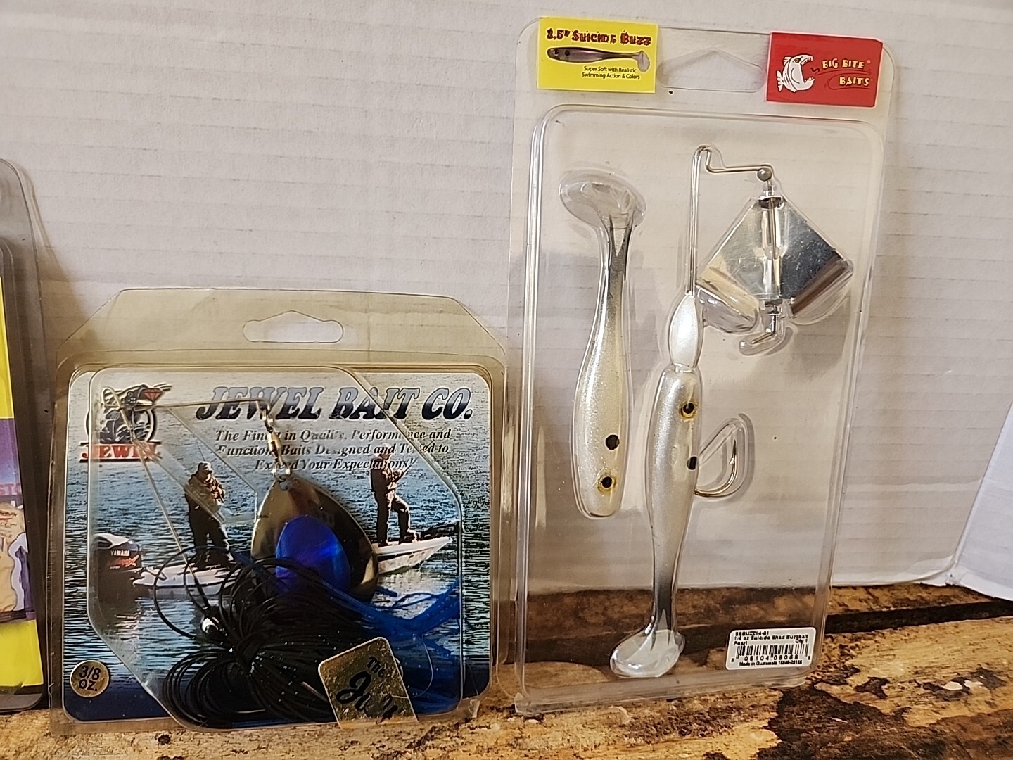 Lot Of 4 Spin Buzz Bait Lures,War Eagle Jewel Bait Co,Luck Strike,Big