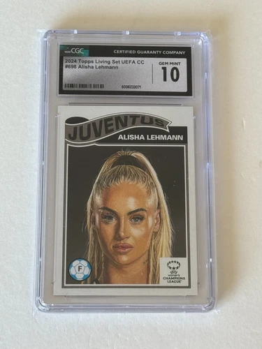 2024 Topps UEFA Juventus ALISHA LEHMANN Women's Champions League Soccer CGC 10