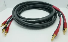 Dh Labs Prelude Speaker cables 2.5 meter Pair with Gold Bananas