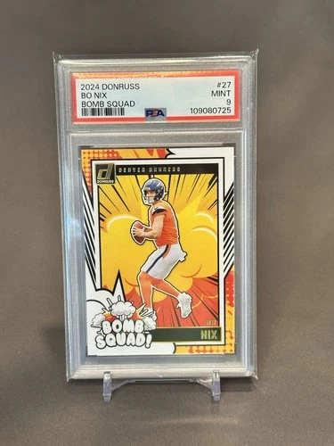 2024 Panini Donruss - Bomb Squad Bo Nix #27 (RC)