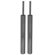 2pcs Pin Punch 1/8" Non-marring Drive Punch Carbon Steel for Watch Repair