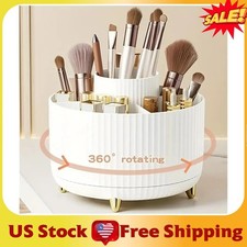 360  Rotating Makeup Organizer Cosmetic Brush Holder Storage Box
