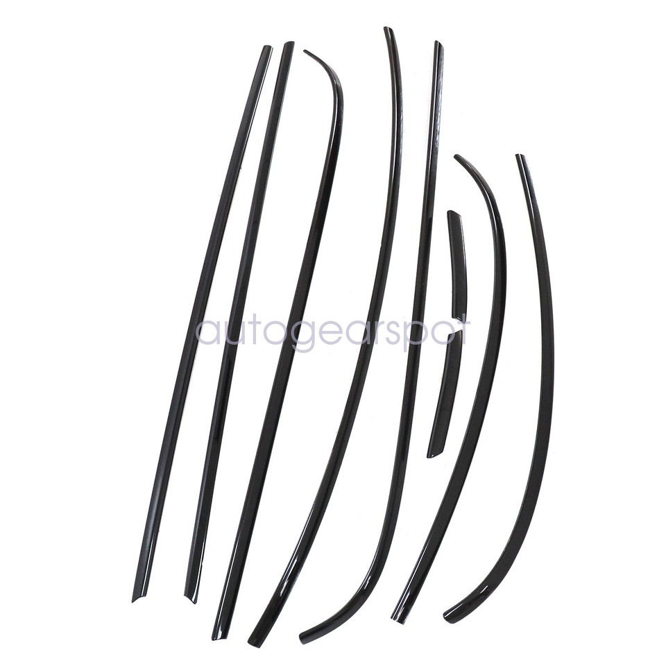 Chrome Black For Mini Cooper R56 2 Door 2007-2013 Window Moulding Trim ...