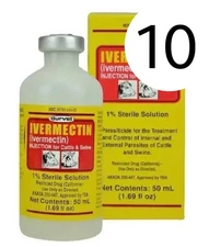 [Original] Durvet treatment for cattle and swine 50ml exp 03/27 Pack of 10