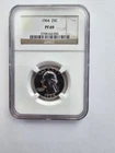 SILVER 1964 PF69 WASHINGTON QUARTER GRADED NGC 25C P MINT 90% AG COIN