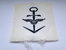 Bundeswehr  Marine  Tätigkeitsabzeichen   Fliegerischer Dienst ca 5 cm weiß-blau