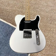 Customized TL white electric guitar SS pickup silver hardware maple fingerboard