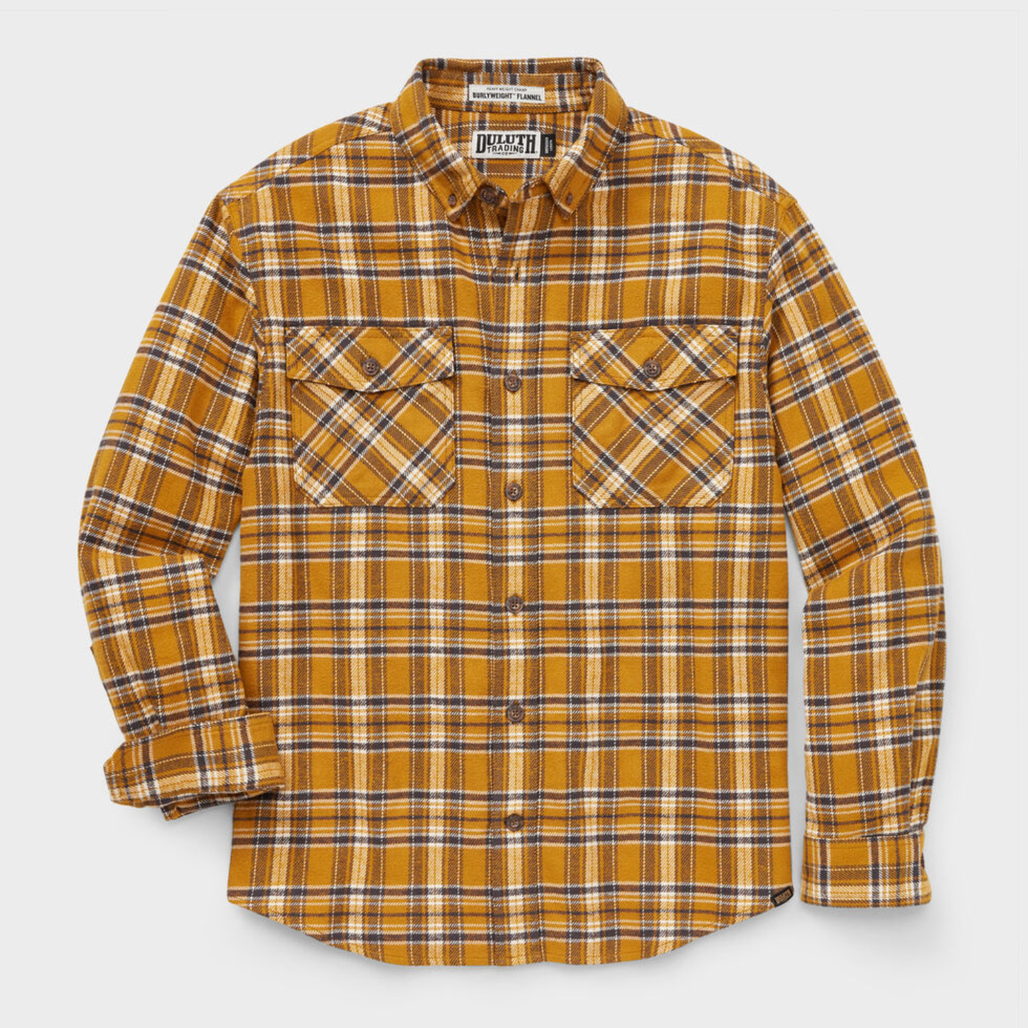 Duluth Trading Men’s Burlyweight Flannel Relaxed Fit Shirt Plaid Outdoor