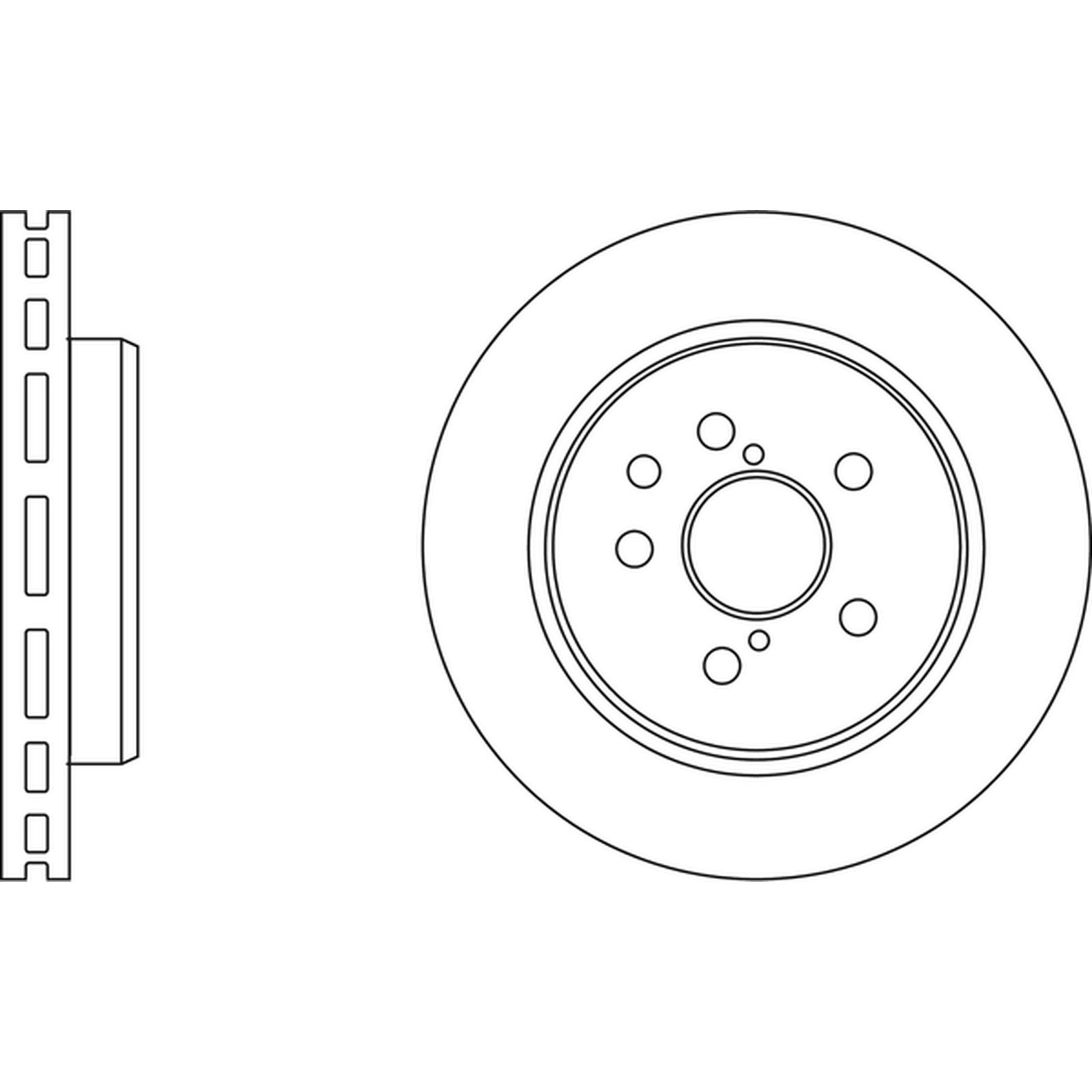 2x Brake Discs Pair Vented fits LEXUS IS200d Mk2 2.2D Rear 10 to 12 2AD-FTV Set - Image 11