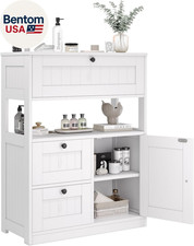 Bathroom Cabinet, Modern Bathroom Floor Storage Cabinet Organizer with 1 Door an