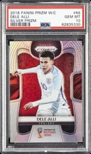 2018 PANINI PRIZM WORLD CUP SILVER PRIZM #66 DELE ALLI PSA 10