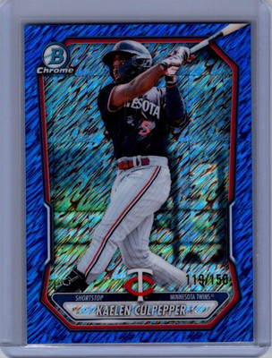 2026 Bowman Chrome Prospects Blue Shimmer Refractor -  Kaelen Culpepper /150