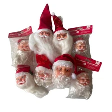 Vintage NOS Dart Drug Store American Decorations Christmas Ornament Santa LOT