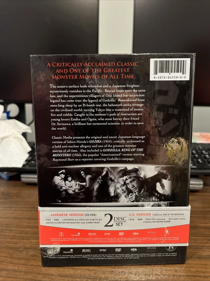 Gojira (DVD, 2006, 2-Disc Set, Original + American Versions) Plus Booklet - Image 3 of 4