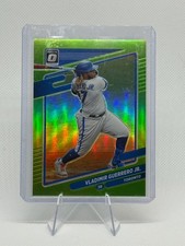 Vladimir Guerrero Jr 2021 Donruss Optic Lime Green Prizm #182 Blue Jays