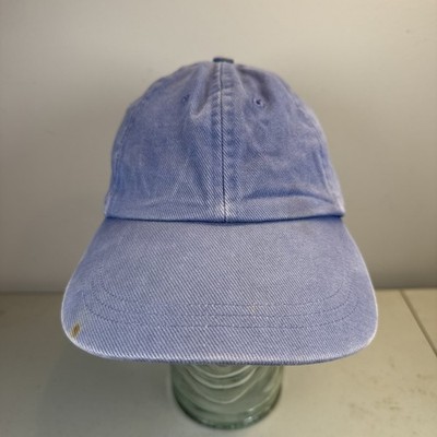 Vtg 90's Gap Blue Small Medium Wash Hat Cap Elastic Strap Back