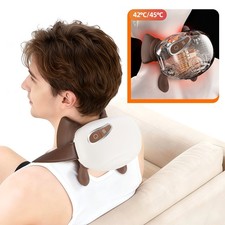 Neck Massager with Heat, Simulated Human Hand Neck Massager Wireless, Ergonomic