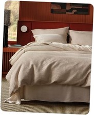 Cotton Duvet Cover King - 100 King 104" x 90" 05 - Khaki No Comforter 