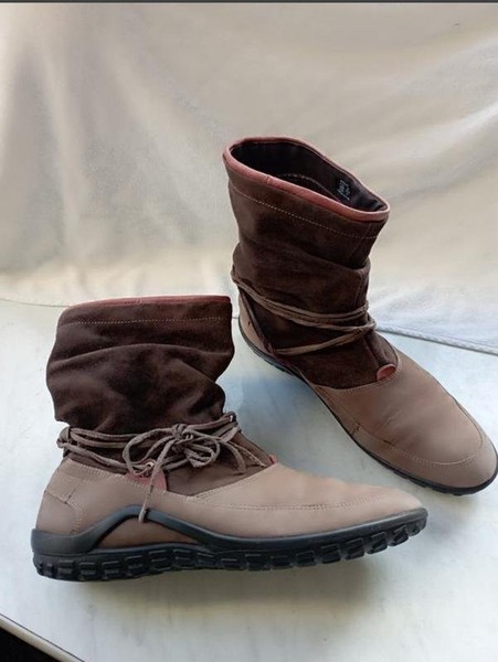 Women Ecco Boots Brown Leather 41 #3QSH