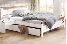 zertifizierte Massivholzbett Nachttische CAPRE im skandinavischem Landhausstil