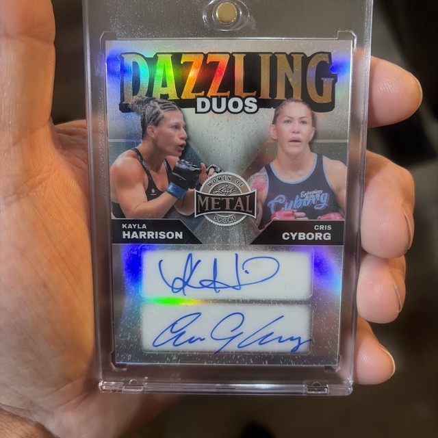 2025 Leaf Metal Women Of Sport UFC Kayla Harrison, Cris Cyborg Dual Auto 2/5