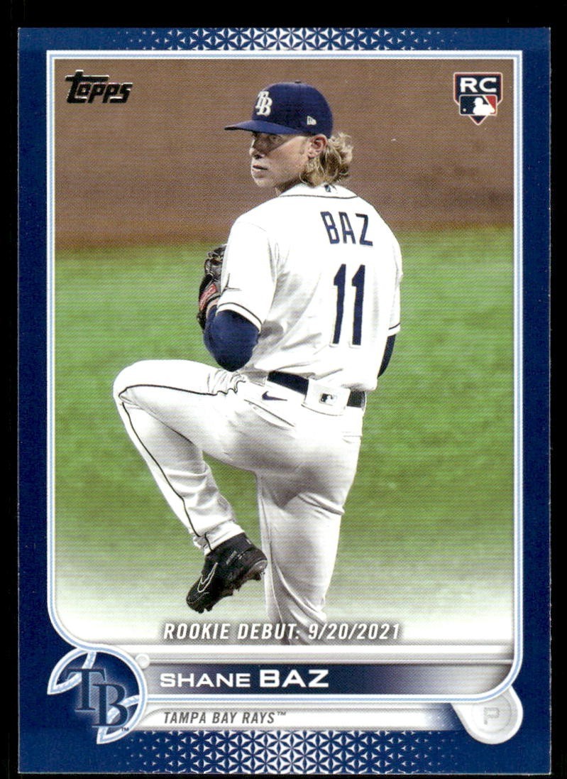 2022 Topps Update Series - Rookie Debut Shane Baz #US240 Royal Blue (RC)