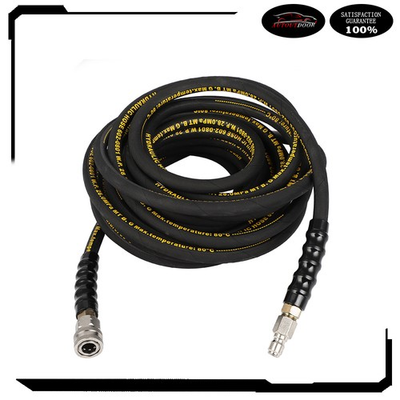 #ad 4000PSI Pressure Washer Hose Hot Cold Water 1 4quot; Kink Wear Hose With 3 8quot; Quick $59.51