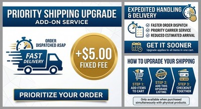 Expedited Shipping Service Upgrade - Priority Handling - Fast Delivery Add-on