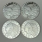 Lot of 4 x  1/10 oz .999 Fine Silver Rounds Golden State Mint - Lot 10