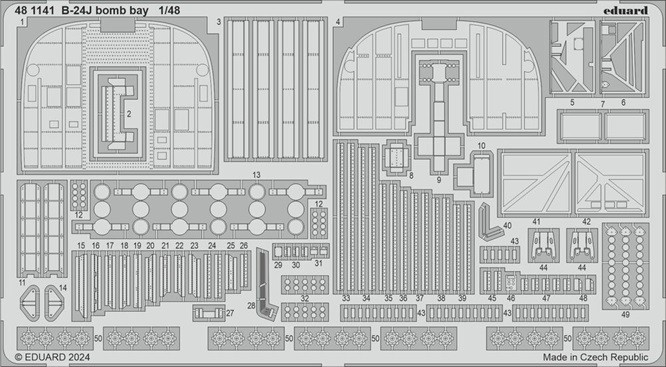 Eduard Accessories 481141 - 1:48 B-24J Bomb Bay - New