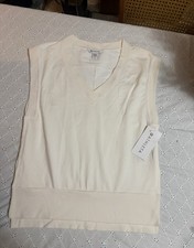 NWT Athleta Women's Retroterry V-Neck Sweatshirt tee Oversized Sz Small