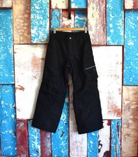 Boy's Kids Athletic Works Ski/Snow Pants Belted MEDIUM Black