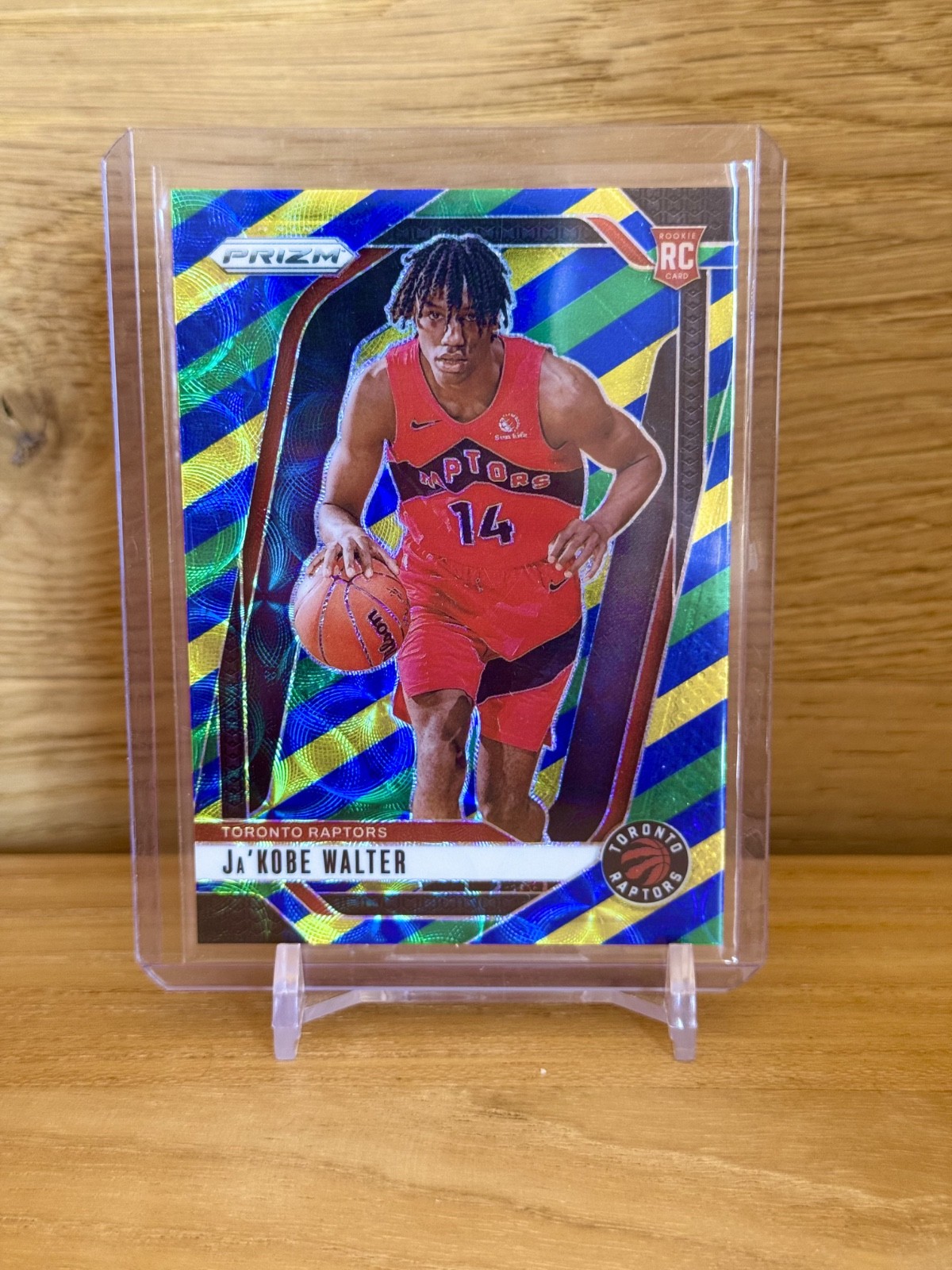 2024-25 Panini Prizm #223 JA'KOBE WALTER Choice Blue/Yellow/Green RC