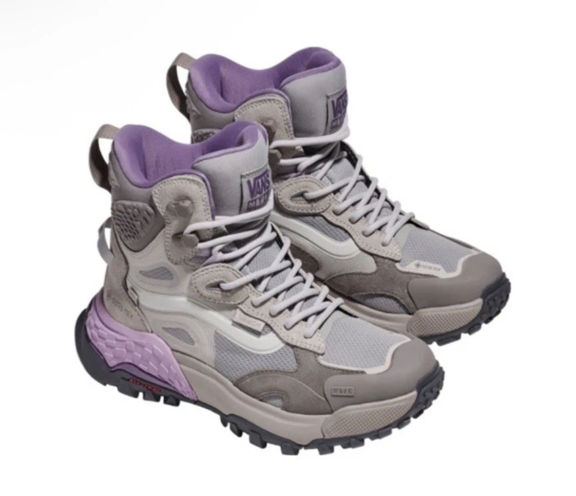 Vans Crestline GORE-TEX MTE Trail Shoes Light Grey Purple Men’s Size 7.5 / 9W VANS Crestline GORE-TEX MTE Light Grey Purple for Sale  main image 2