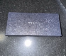 Prada Universal Black Small Hard Case for Eyeglasses with Cleaning Cloth  Box