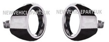 Fits Ford Fiesta 2008-2013 Front Bumper Grille Fog Lamp Surround Chrome N/S O/S