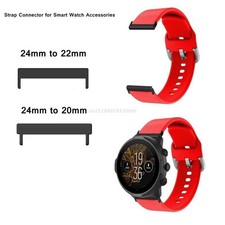 1 Par Conector Adaptador Reloj 24mm a 22mm 20mm Correa para Suunto 7 9 D5i Nuevo