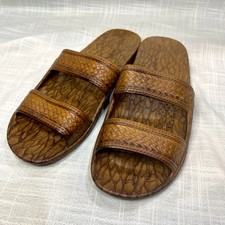 Pali Hawaii Unisex Adult Classic Jandal Sandals Brown 14 Men/15.5 Women NICE