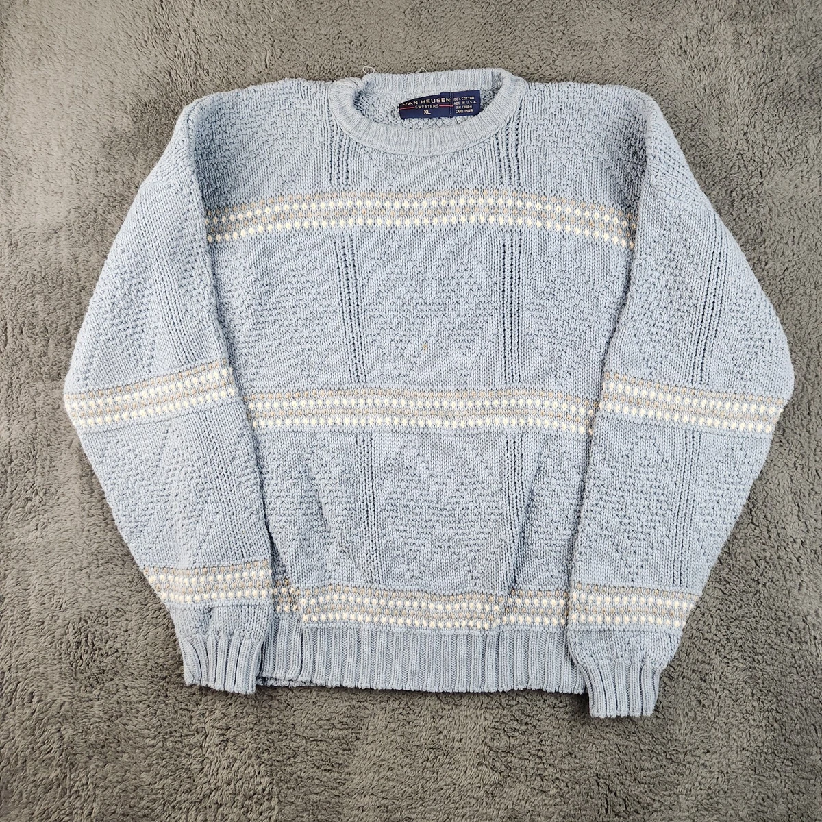 Van Heusen 100% Cotton Crewneck Sweaters for Men for sale | eBay