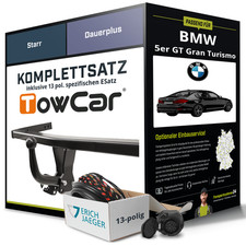 Für BMW 5er GT Gran Turismo Typ F07 Anhängerkupplung starr +eSatz 13pol 14- Kit