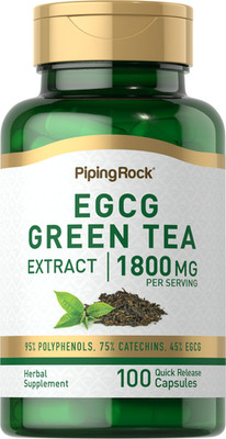 EGCG Green Tea Extract | 1800mg | 100 Capsules | Non-GMO | by Piping Rock
