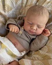 18-Inch Realistic Reborn Baby Dolls Boy Silicone Full Body 45 Cm Real Life Slee-