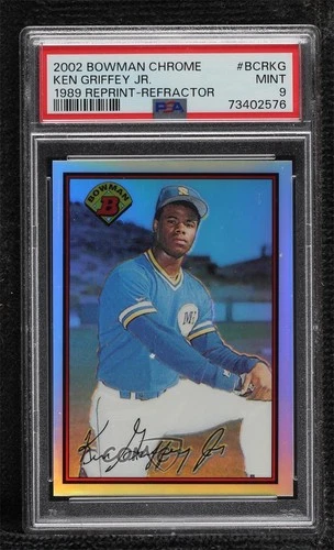 2002 Bowman Chrome Reprints Refractor Ken Griffey Jr #BCR-KG PSA 9 MINT HOF 0yg9