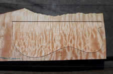 AWESOME QUILTED MAPLE 19 7/8" X 9 1/4" X 15/16" GUITAR, LUTHIER, CRAFT, SCALES