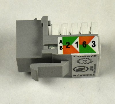 Connettore RJ45 Punchdown Arancione 10 Jack Keystone Cat6 Angolati 45° - Per Rete Ethernet, Installazione Punchdown, Colore Arancione Cat Quest - Foto 5